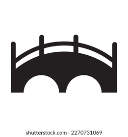 Bridge icon. line vector illustration