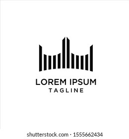 Bridge icon logo design inspiration vector illustration template