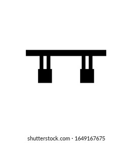 Bridge icon, logo isolated on white background