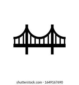 Bridge icon, logo isolated on white background