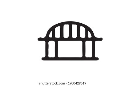 Bridge-Symbol oder Logo einzeln auf Zeichen, Vektorgrafik - qualitativ hochwertige Vektorsymbole im schwarzen Stil.