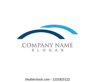Bridge icon logo symbols template vector