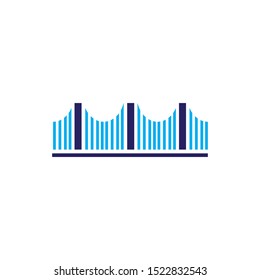 bridge icon logo vector design