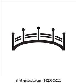 Bridge icon logo, vector design illustration 