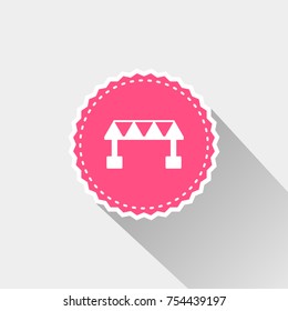 bridge icon with long shadow 