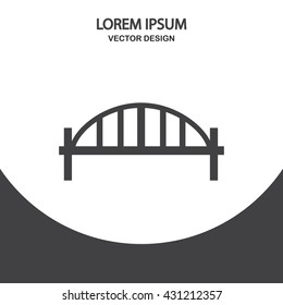 Bridge icon on the background