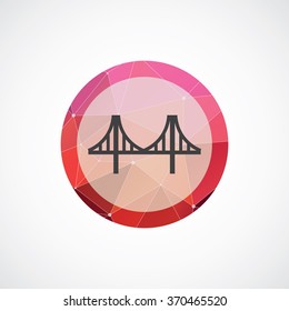 bridge icon, on white background