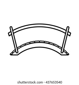 Bridge icon, outline style