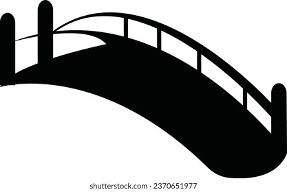 Bridge, icon set. Various bridges, linear icons. isolated on white background