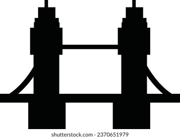 Bridge, icon set. Various bridges, linear icons. isolated on white background