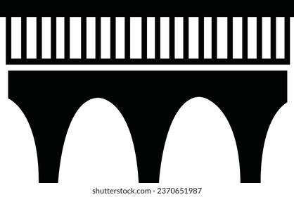 Puente, conjunto de iconos. Diversos puentes, iconos lineales. aislado en fondo blanco