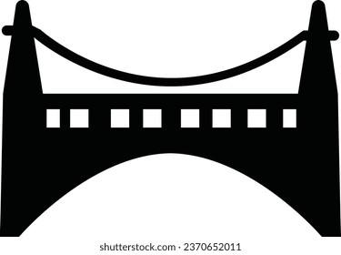 Bridge, icon set. Various bridges, linear icons. isolated on white background