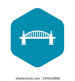 Bridge icon. Simple illustration of bridge vector icon for web