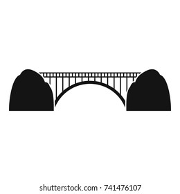 Bridge icon. Simple illustration of bridge vector icon for web