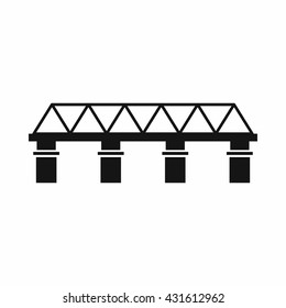 Bridge icon, simple style