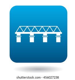 Bridge icon in simple style on a white background