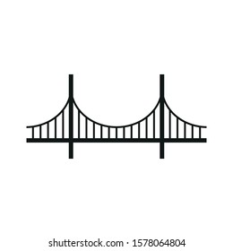 Bridge icon. Simple vector illustration.