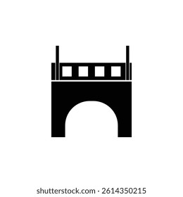 Bridge icon, symbolizing connectivity, infrastructure, and seamless travel or communication.