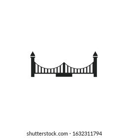 bridge Icon template color editable. bridge symbol vector sign isolated for graphic and web design.