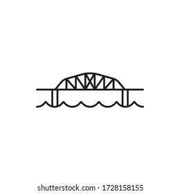 Bridge Icon In Trendy  Design Vector Eps 10