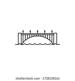 Bridge Icon In Trendy  Design Vector Eps 10