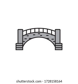 Icono De Puente En El Vector De Diseño De Moda Eps 10