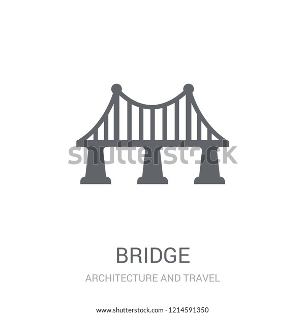 Bridge icon. Trendy Bridge\
logo concept on white background from Architecture and Travel\
collection. Suitable for use on web apps, mobile apps and print\
media.