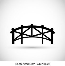 Bridge icon vector
