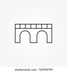 Bridge icon vector