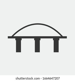 bridge icon vector architecture construction
