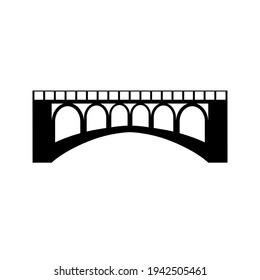 Conjunto de vectores de icono de puente. colección de signos de ilustración de arquitectura. símbolo o logotipo de construcción.