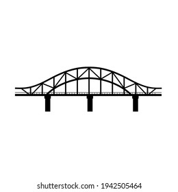 Bridge icon vector. architecture illustration sign. construction symbol or logo.