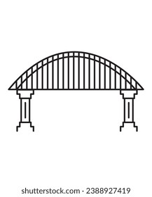 bridge icon, vector best line icon.
