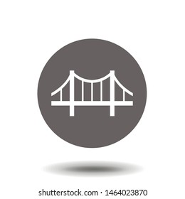 Bridge Icon Vector. Building Symbol. Architecture Pictogram, Flat Vector Sign. Simple Vector Illustration For Graphic And Web Design.