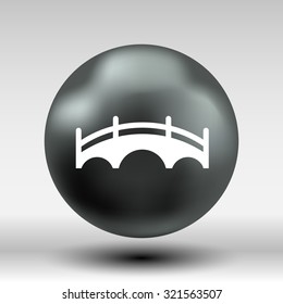 bridge icon vector button logo symbol concept.