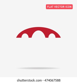 Bridge icon. Vector concept illustration for design.