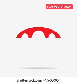 Bridge icon. Vector concept illustration for design.