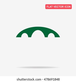 Bridge icon. Vector concept illustration for design.