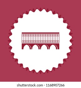 Bridge icon, vector design