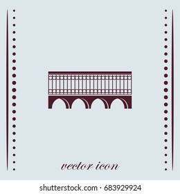 Bridge icon, vector design