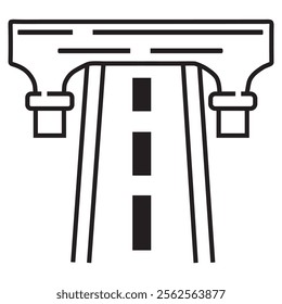 bridge icon vector design. bridge building icon

