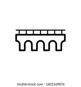 Bridge icon vector design illustration.