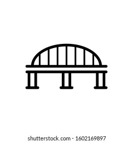 Bridge icon vector design illustration.