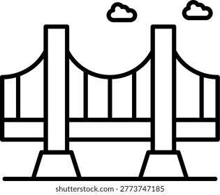 Bridge Icon Vector Element line icon design vector icons