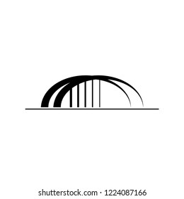 Bridge icon vector. flat design.