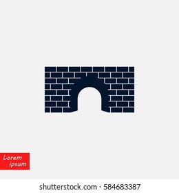 bridge icon vector, flat design best vector icon