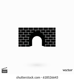 bridge icon vector, flat design best vector icon