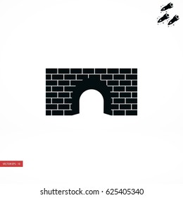 bridge icon vector, flat design best vector icon