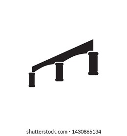 Bridge Icon Vector Illustration - Vector