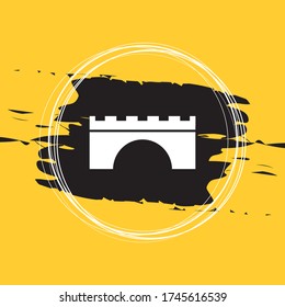Ilustración Del Vector De Icono De Puente Eps10
